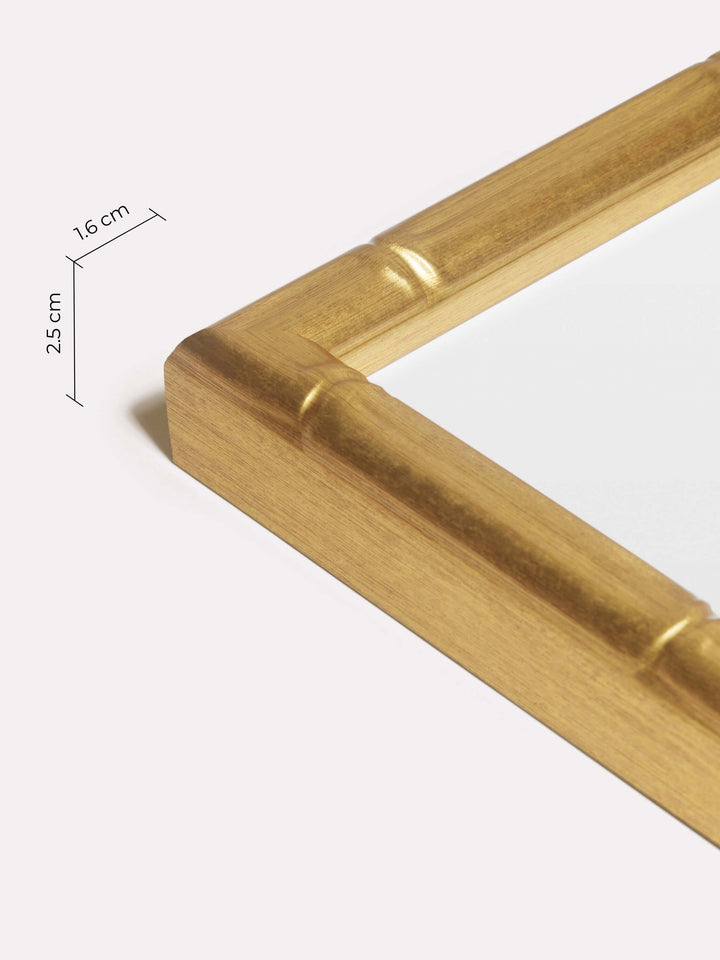 Bamboo Frame, Gold, 40x50 cm - Close-up view